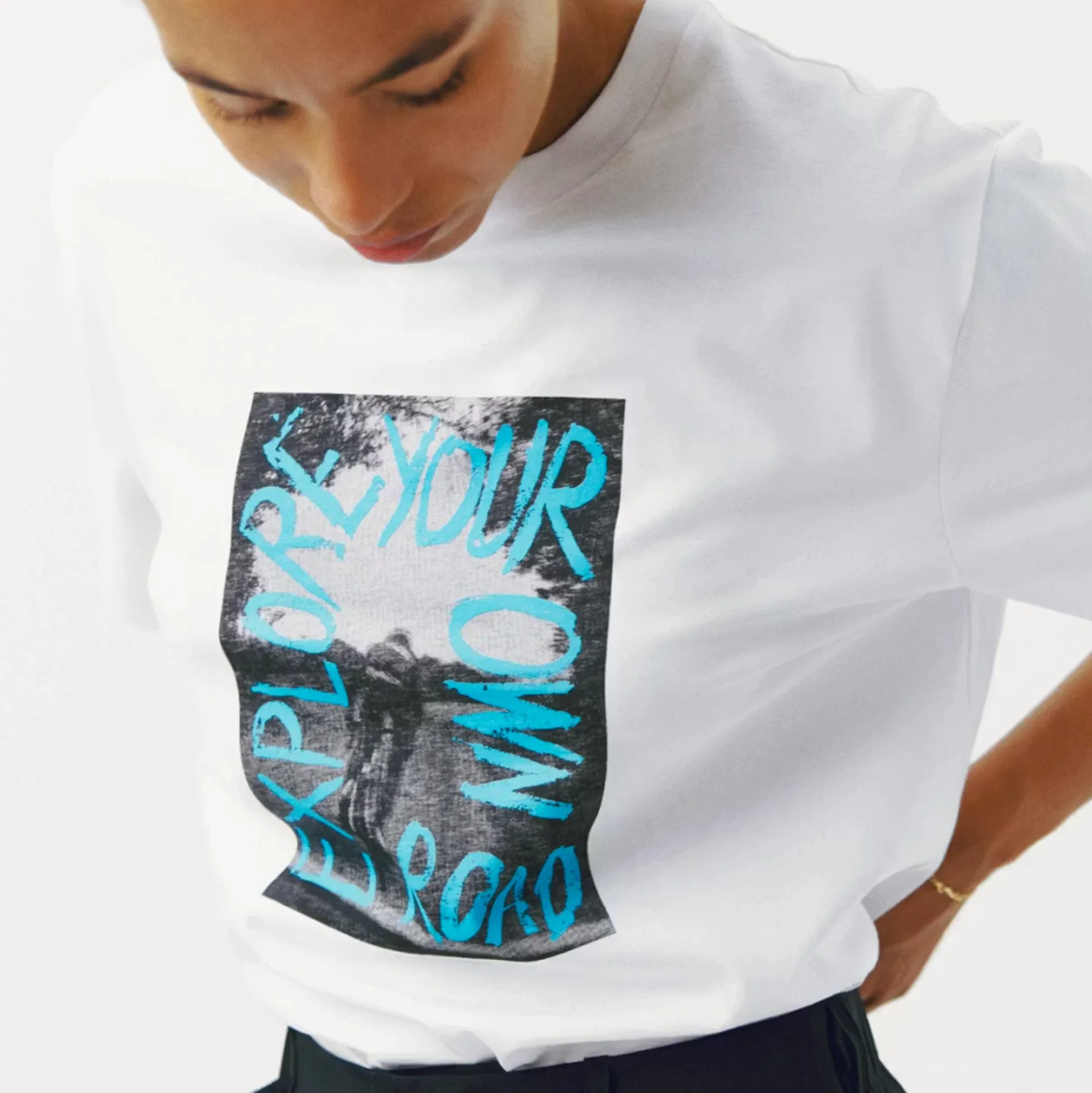 T-Shirt Pas Normal Studios Off-Race Graphic - Bianco