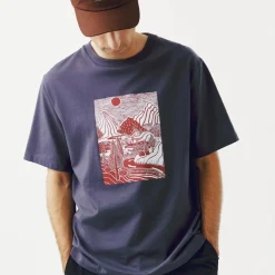 T-Shirt Pas Normal Studios Off-Race Graphic - Grigio