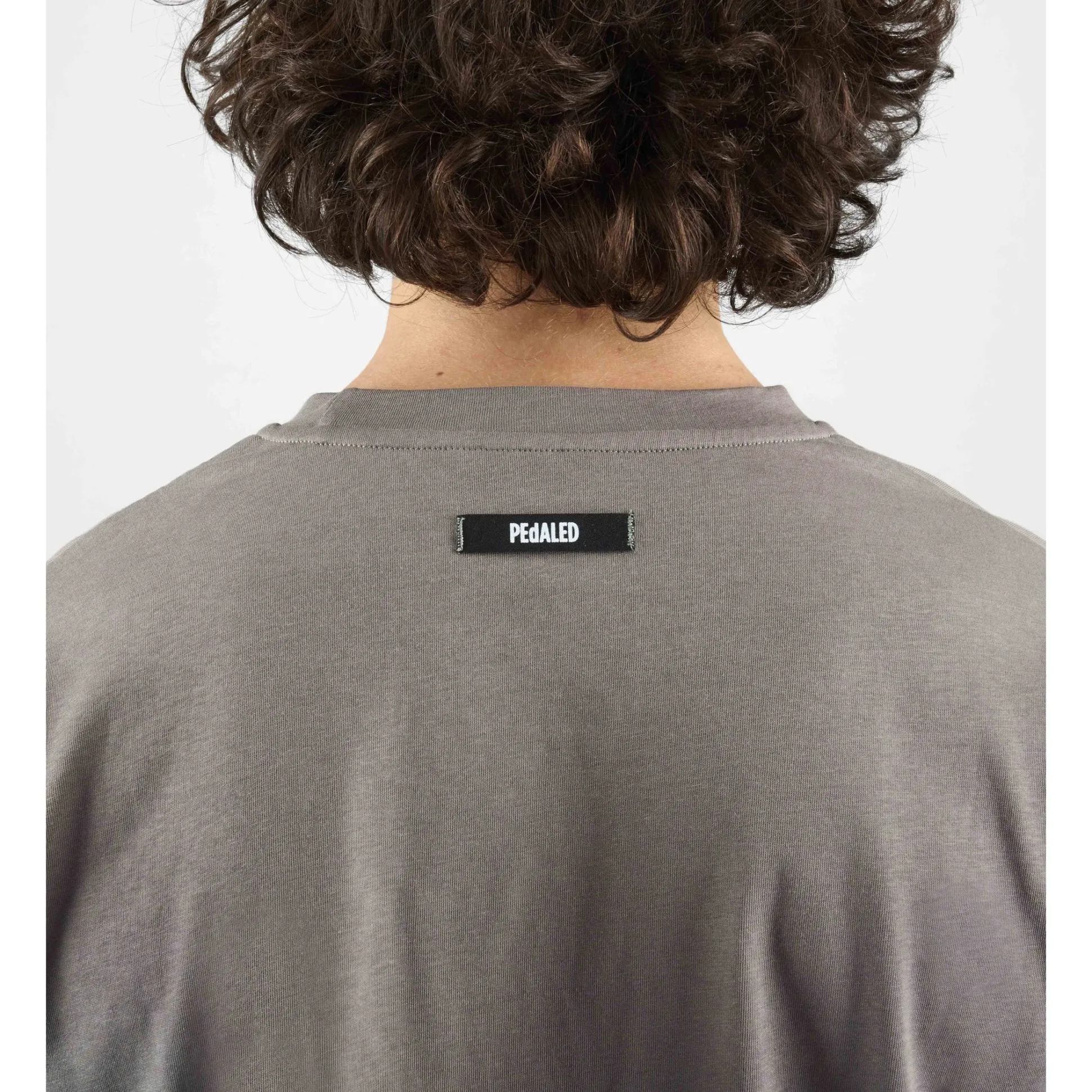 T-Shirt Pedaled Logo - Grigio