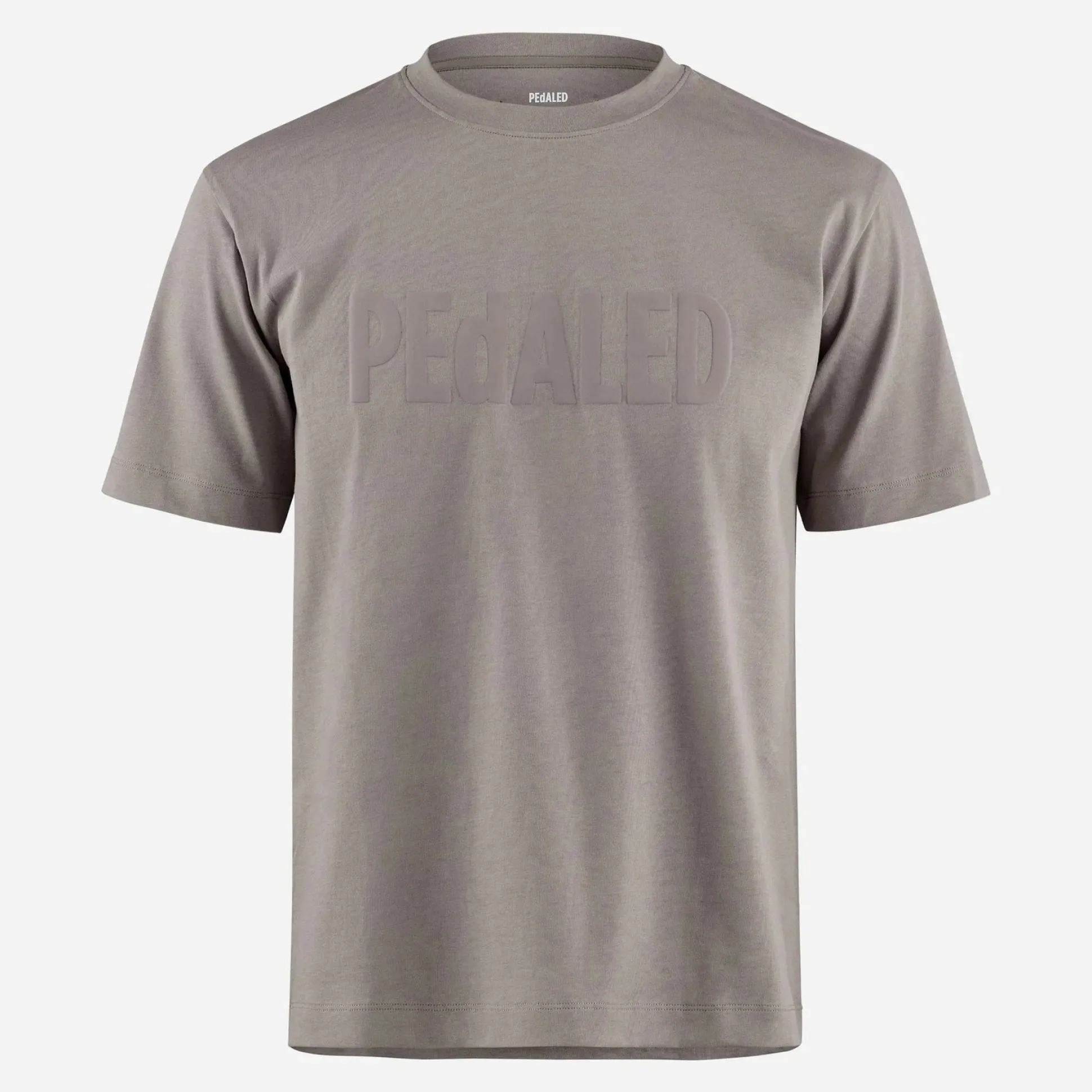T-Shirt Pedaled Logo - Grigio