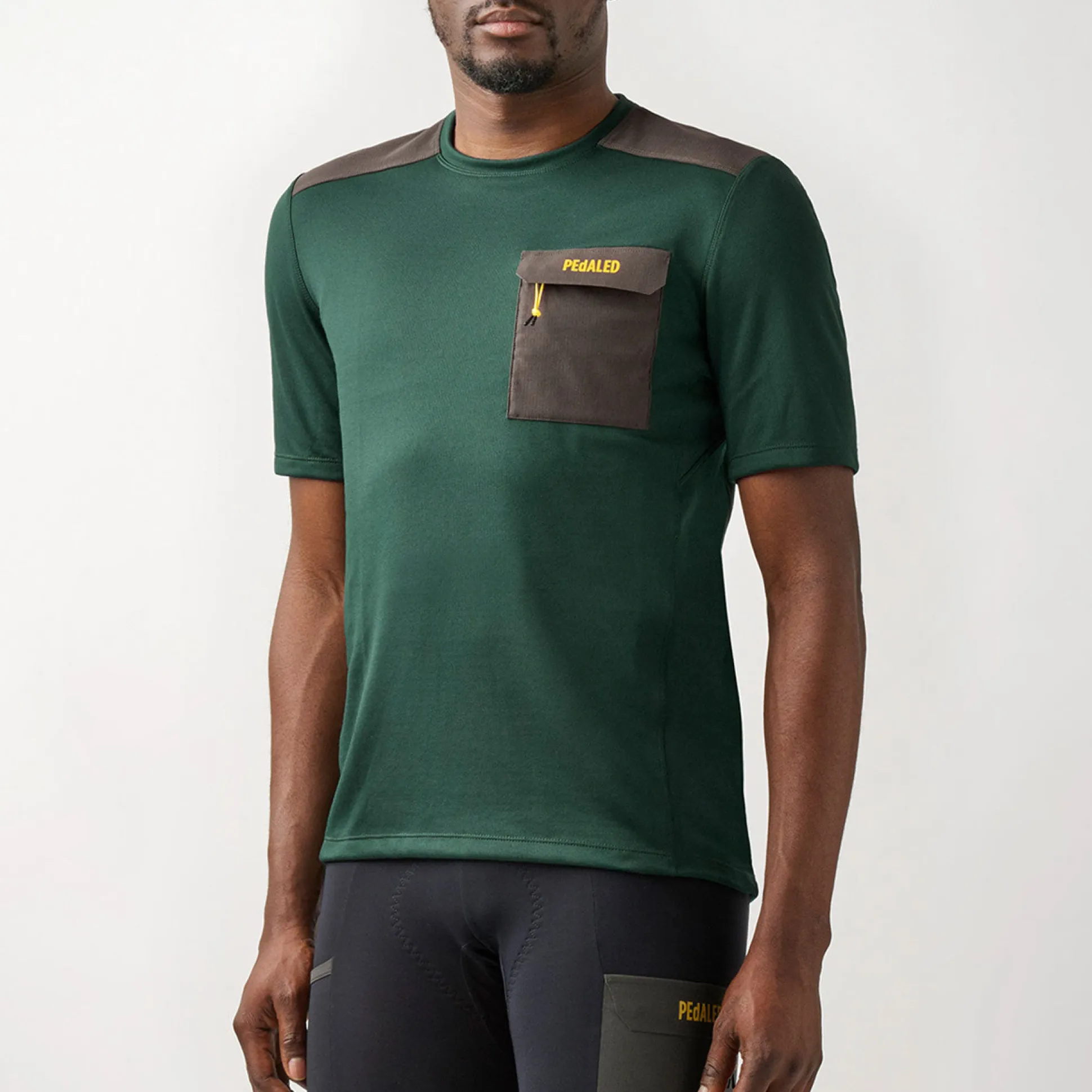 T-Shirt Pedaled Odyssey Merino - Verde