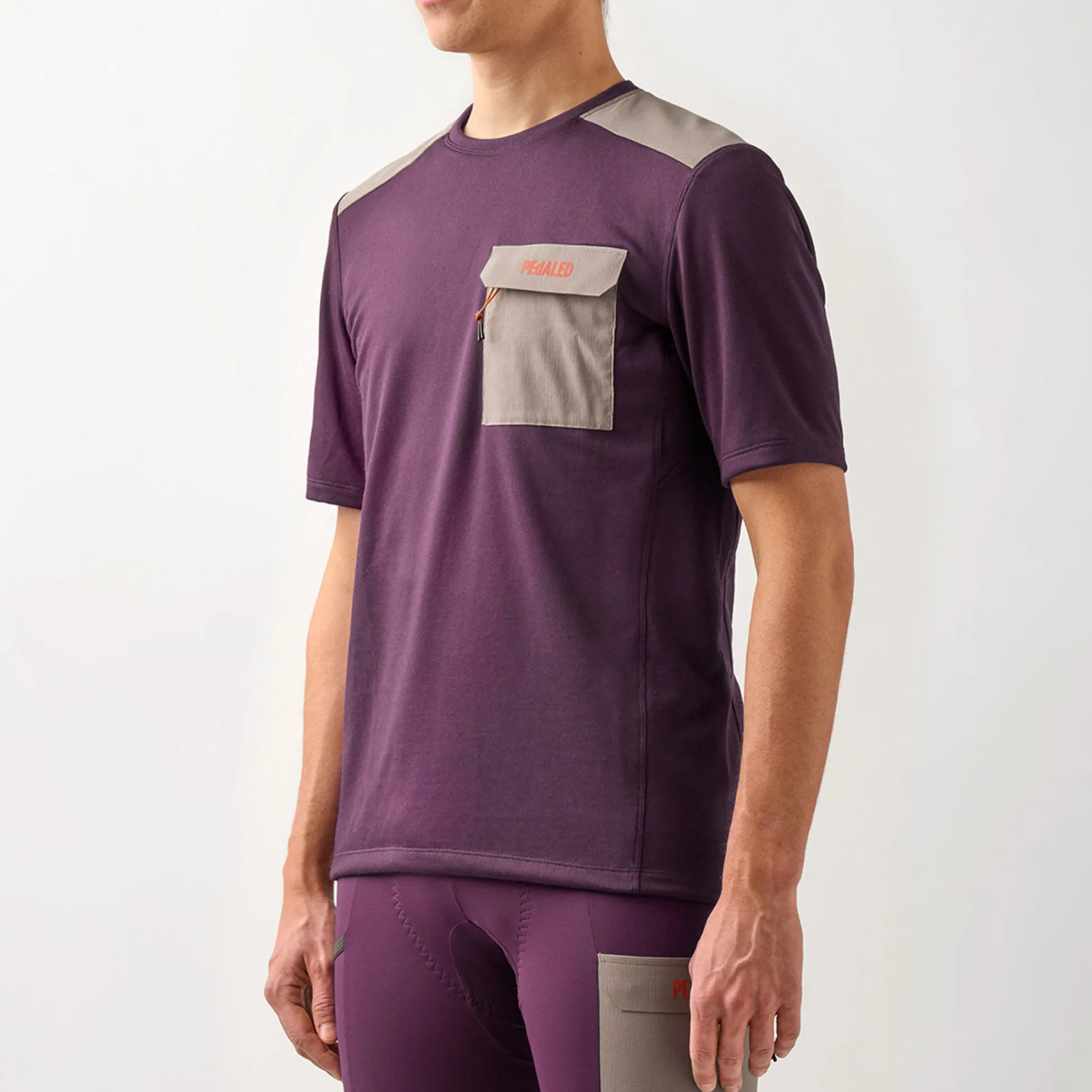 T-Shirt Pedaled Odyssey Merino - Viola