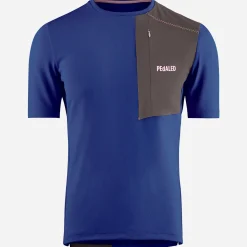 T-Shirt Pedaled Odyssey Merino - Blu