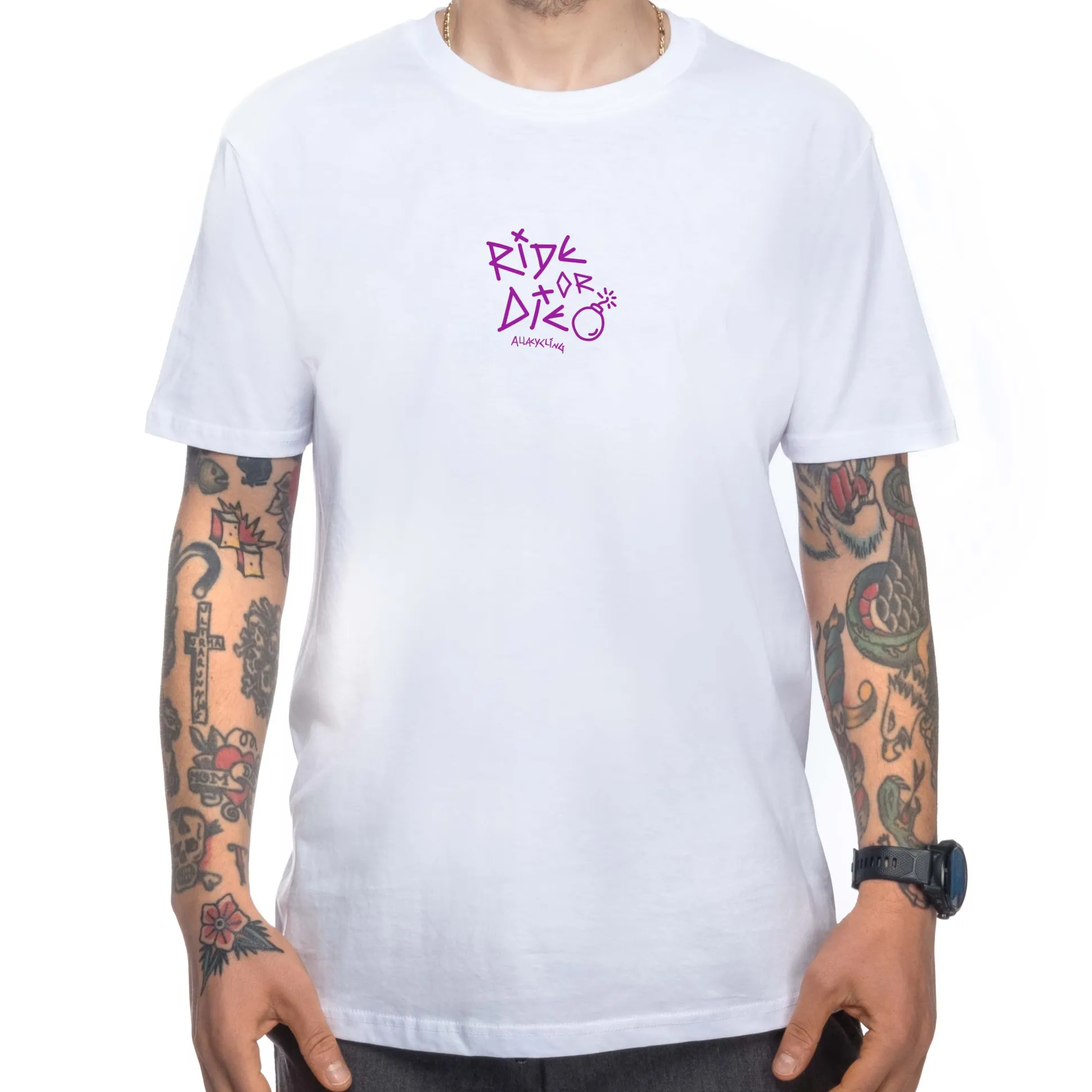 T-shirt Ride or Die - Bianco