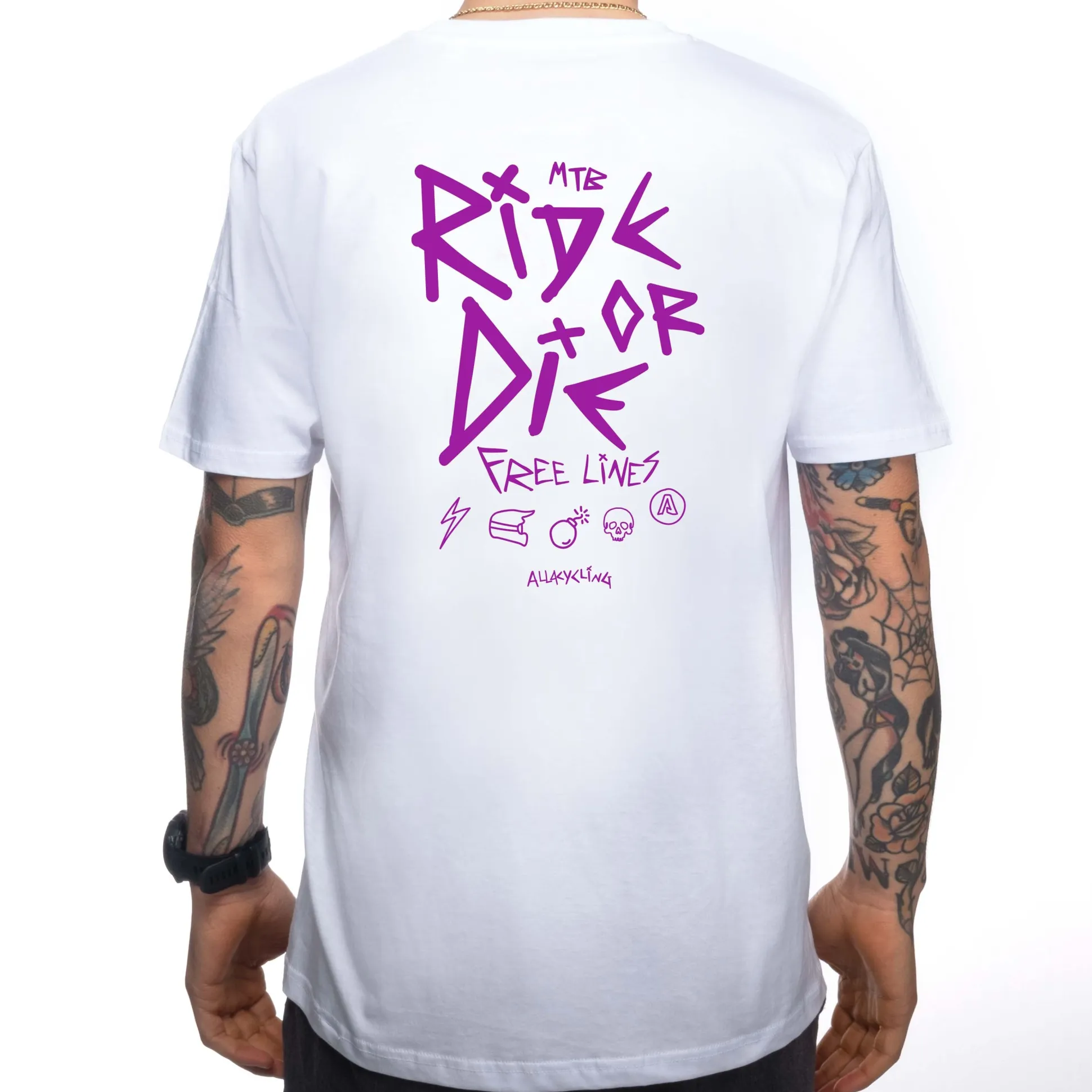 T-shirt Ride or Die - Bianco