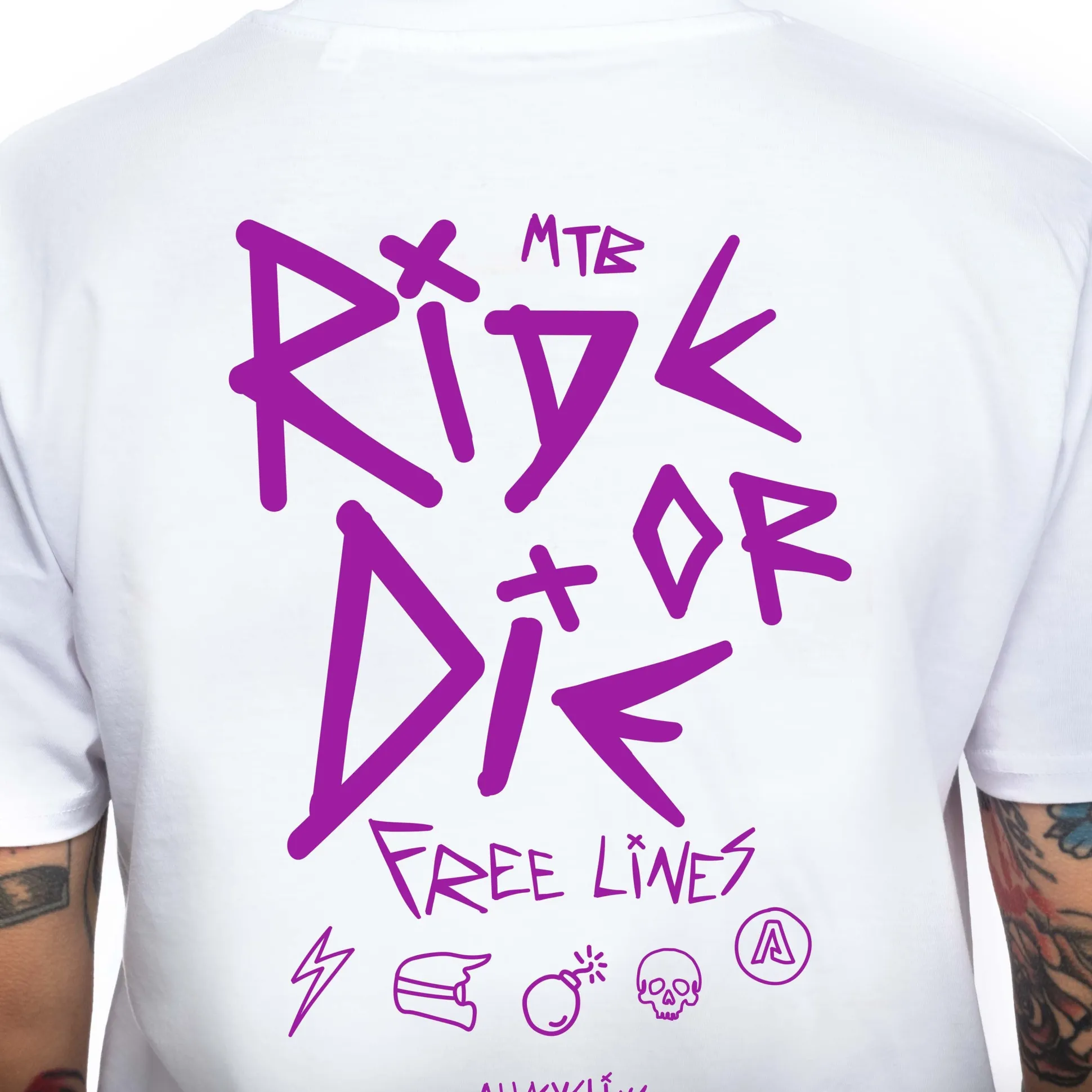 T-shirt Ride or Die - Bianco