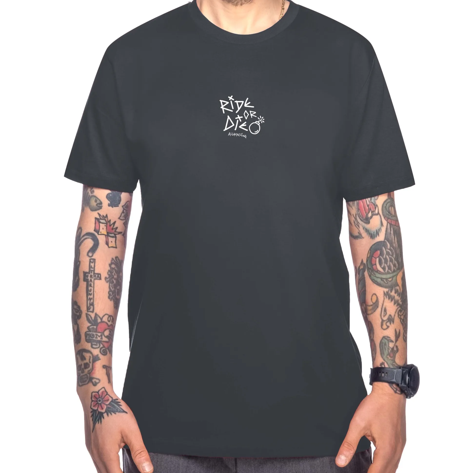 T-shirt Ride or Die - Nero