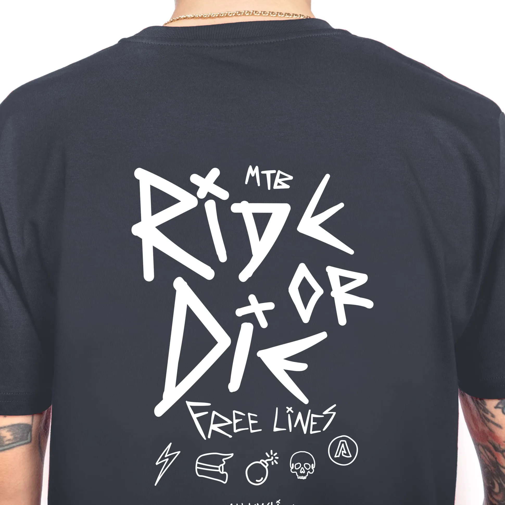 T-shirt Ride or Die - Nero