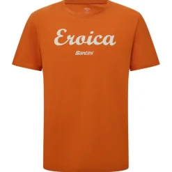 T-Shirt Santini Eroica Strada - Arancio