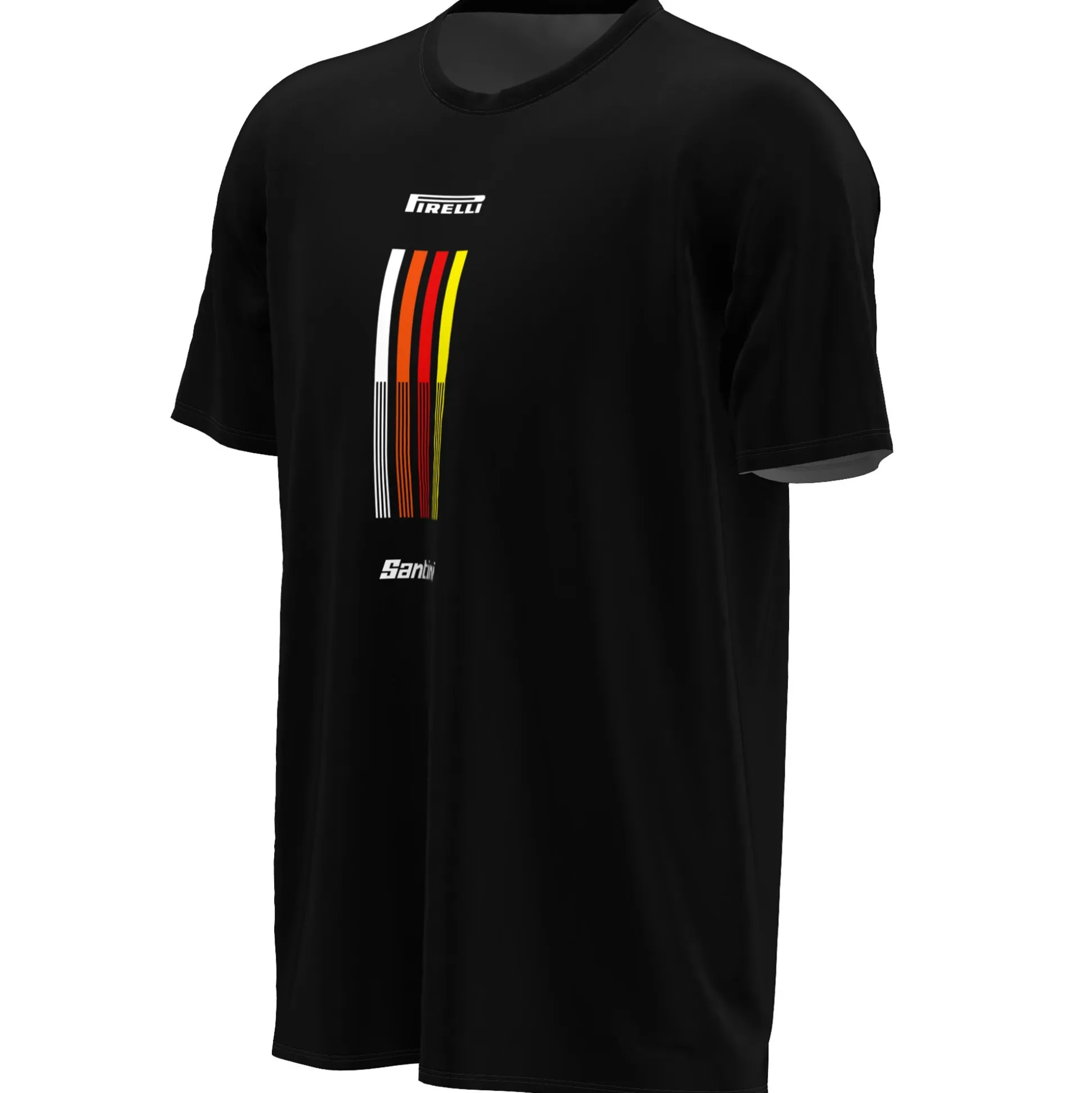 T-Shirt Santini x PIRELLI Tape - Nero
