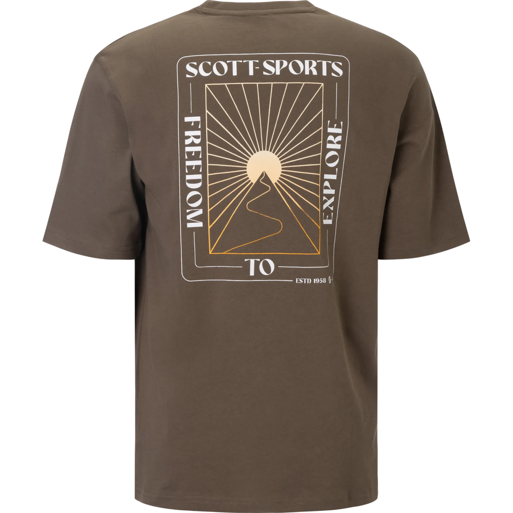 T-Shirt Scott Graphic - Marrone
