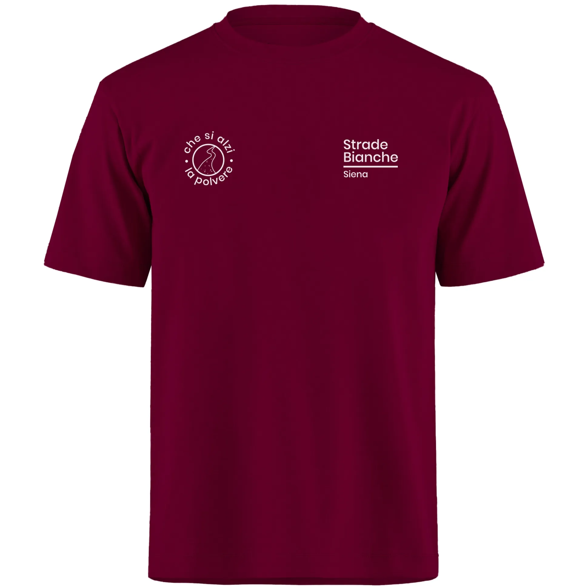 T-Shirt Strade Bianche - Bordeaux