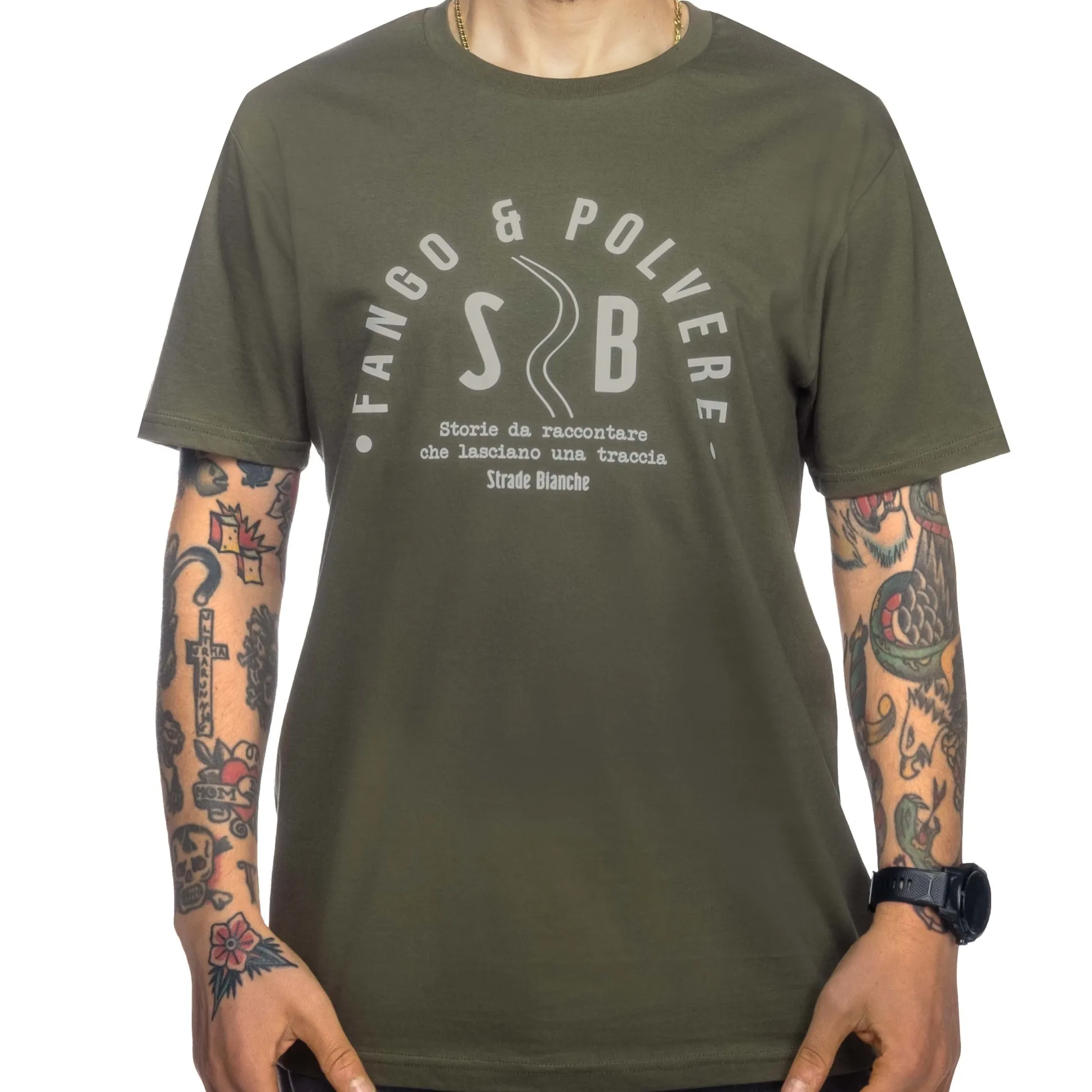 T-Shirt Strade Bianche - Fango e polvere