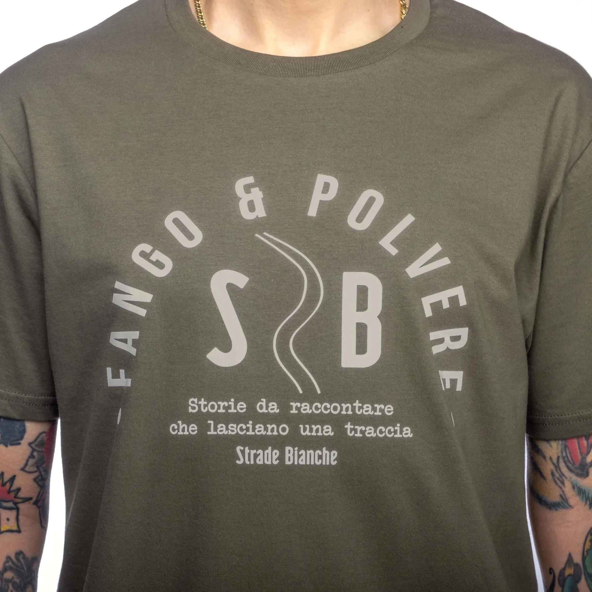 T-Shirt Strade Bianche - Fango e polvere