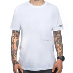 T-Shirt Strade Bianche Ride into the legend - Bianco