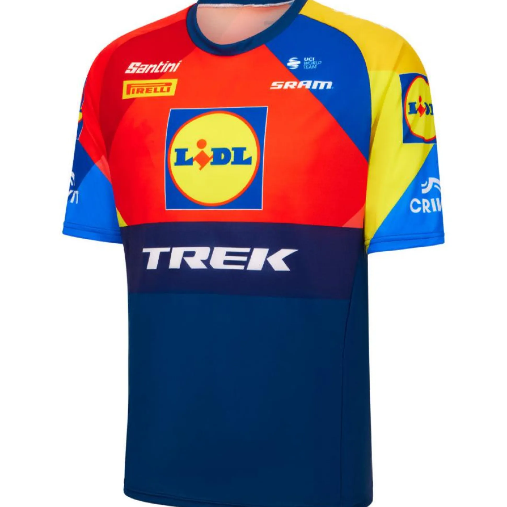 T-shirt tecnica Santini Lidl Trek 2025