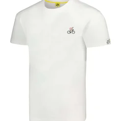 T-Shirt Tour de France Broderie - Bianco