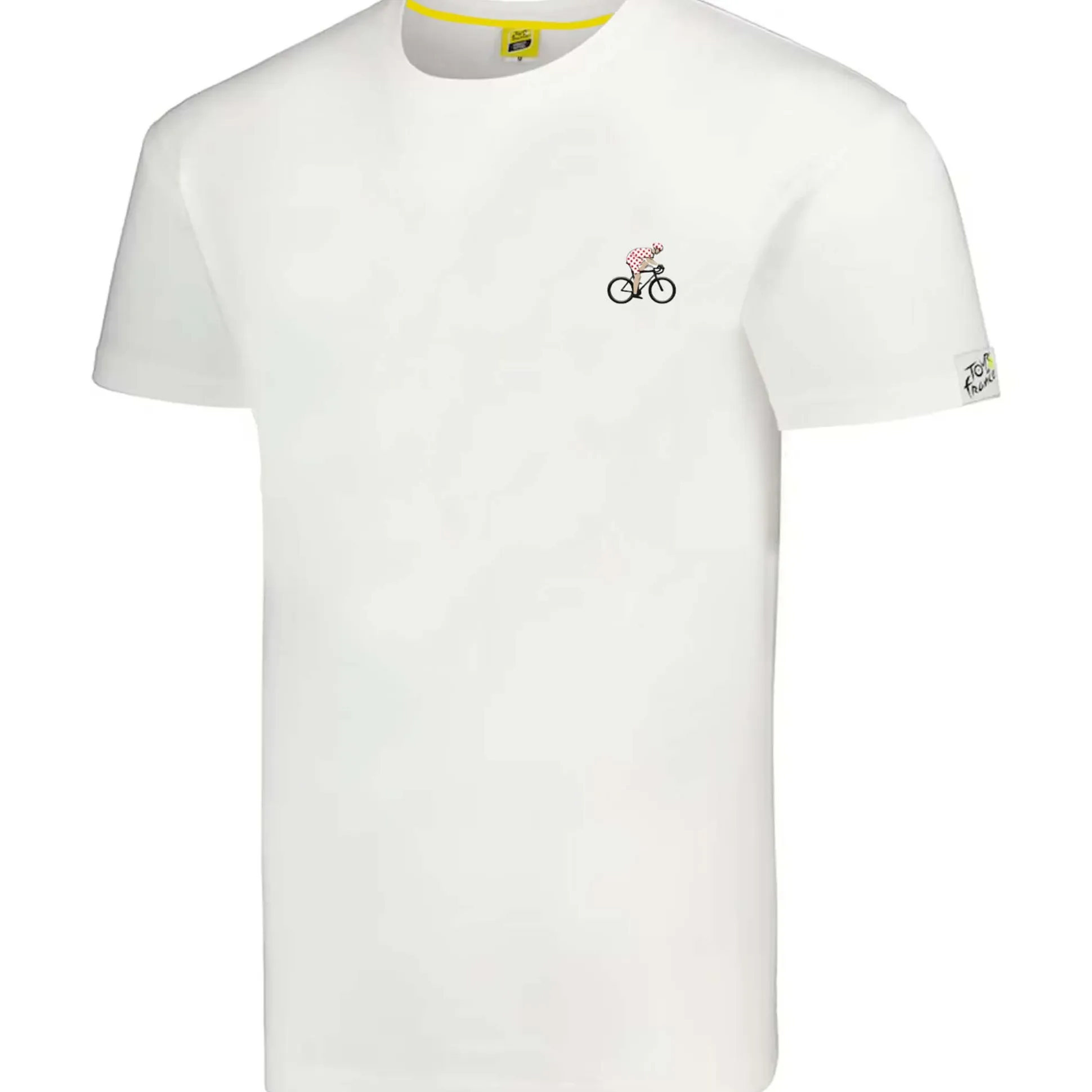 T-Shirt Tour de France Broderie - Bianco