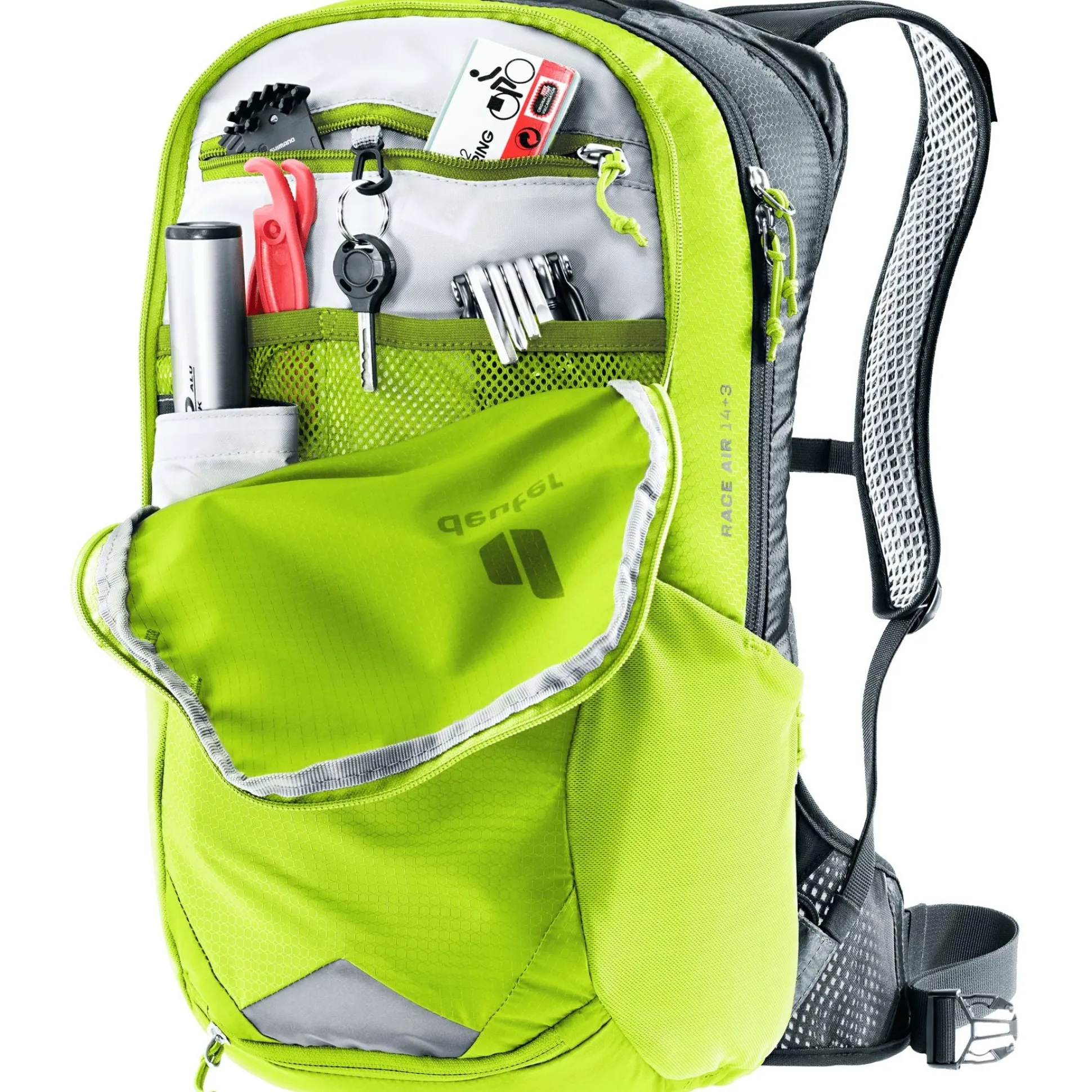 Zaino Deuter Race Air 14+3 - Verde
